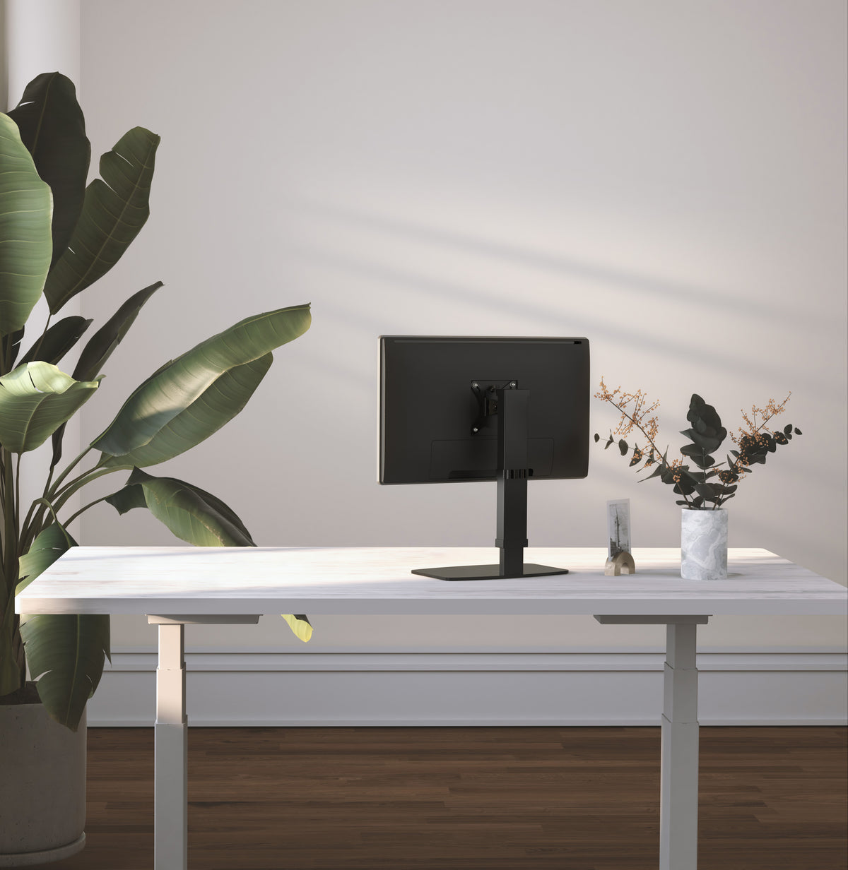 Gembird MS-D1ST-02 Height adjustable full-motion monitor desk stand, 17"-32", black