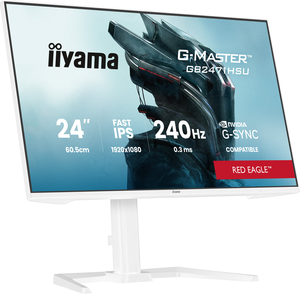 iiyama G-MASTER GB2471HSU-W1 23.8" Full HD LED Monitor (White)