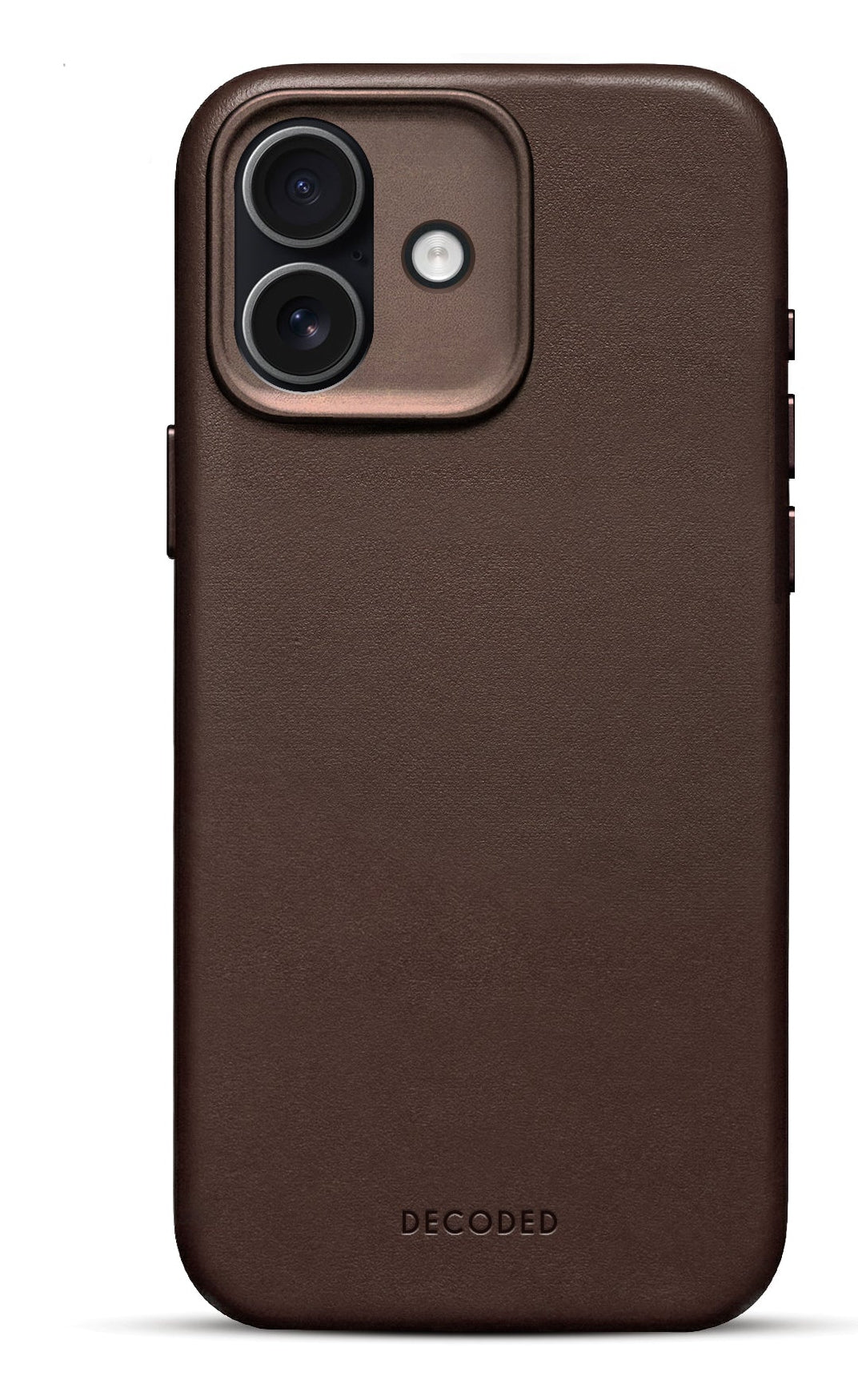 Decoded Leather Backcover for iPhone 17 in Chocolate Brown