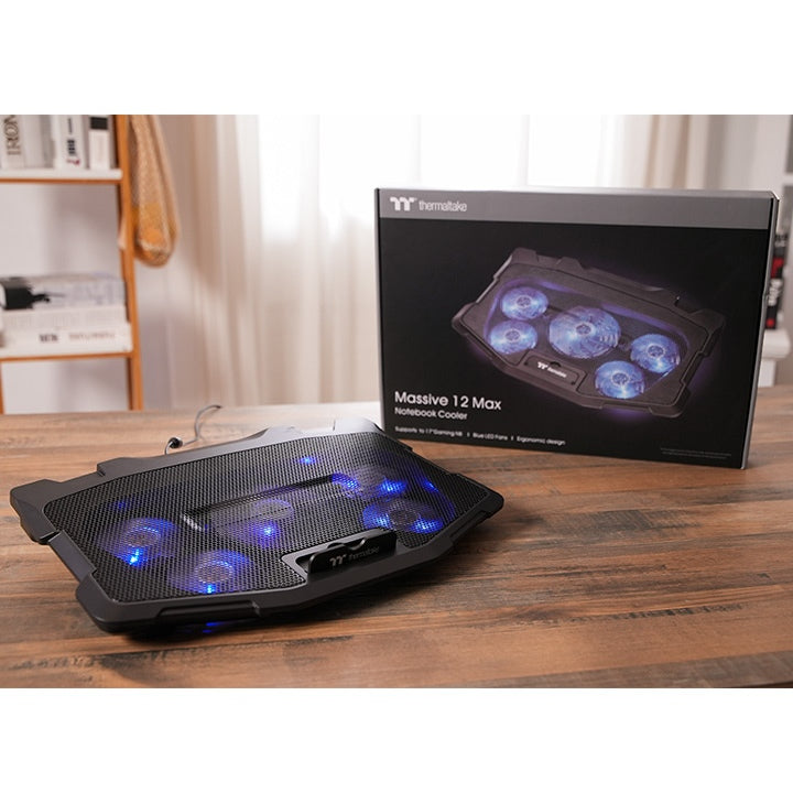 Thermaltake Massive 12 Max notebook cooling pad 43.2 cm (17") 2200 RPM Black