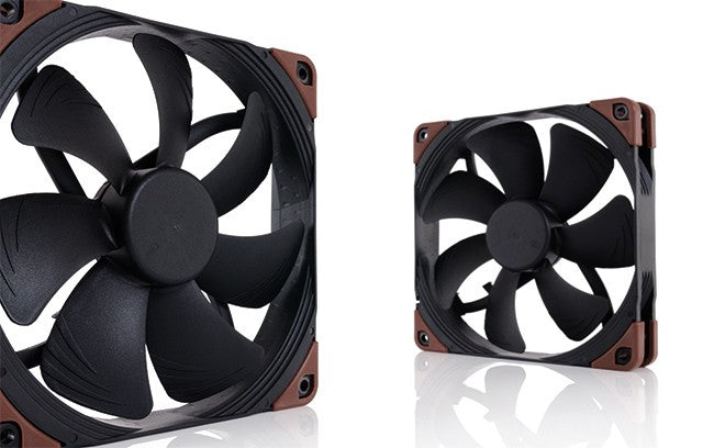 Noctua NF-A14 industrialPPC-2000 140mm Computer Case Fan — Black/Brown