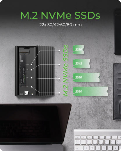 ICY BOX IB-1917M-C32a NVMe M.2 SSD zu Type-C