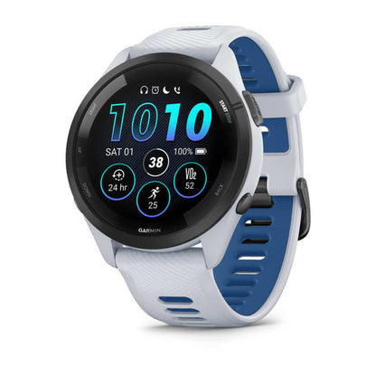 Garmin Forerunner 265 3.3 cm (1.3") AMOLED 46 mm Digital 416 x 416 pixels Touchscreen Black, White Wi-Fi GPS (satellite)