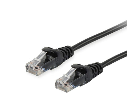 Equip Patch Cable Cat6A U/UTP 2xRJ45 20.00m Black LSZH Polybag
