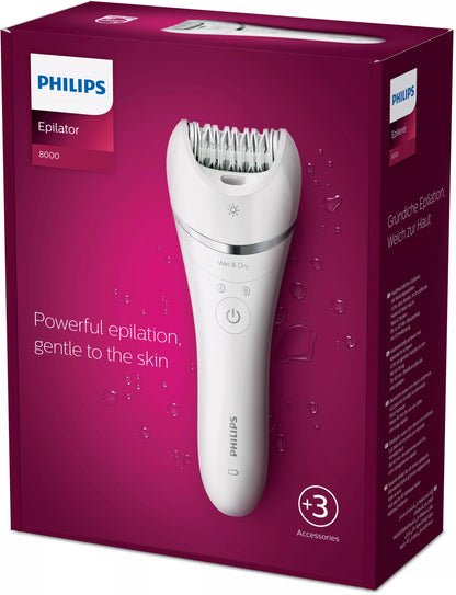 Philips BRE700/00 epilator 32 tweezers Silver, White