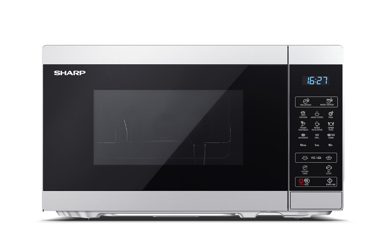 Sharp YC-MG02ES 20L 800W/Grill/Touch Silver