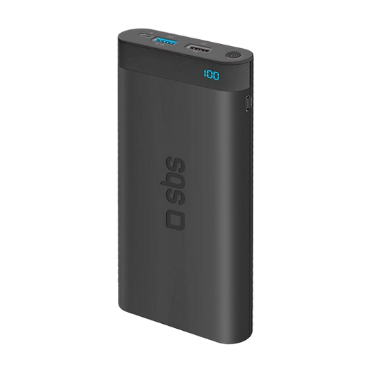 SBS Power Bank 20000mAh 2 USB 2.1 A - Black