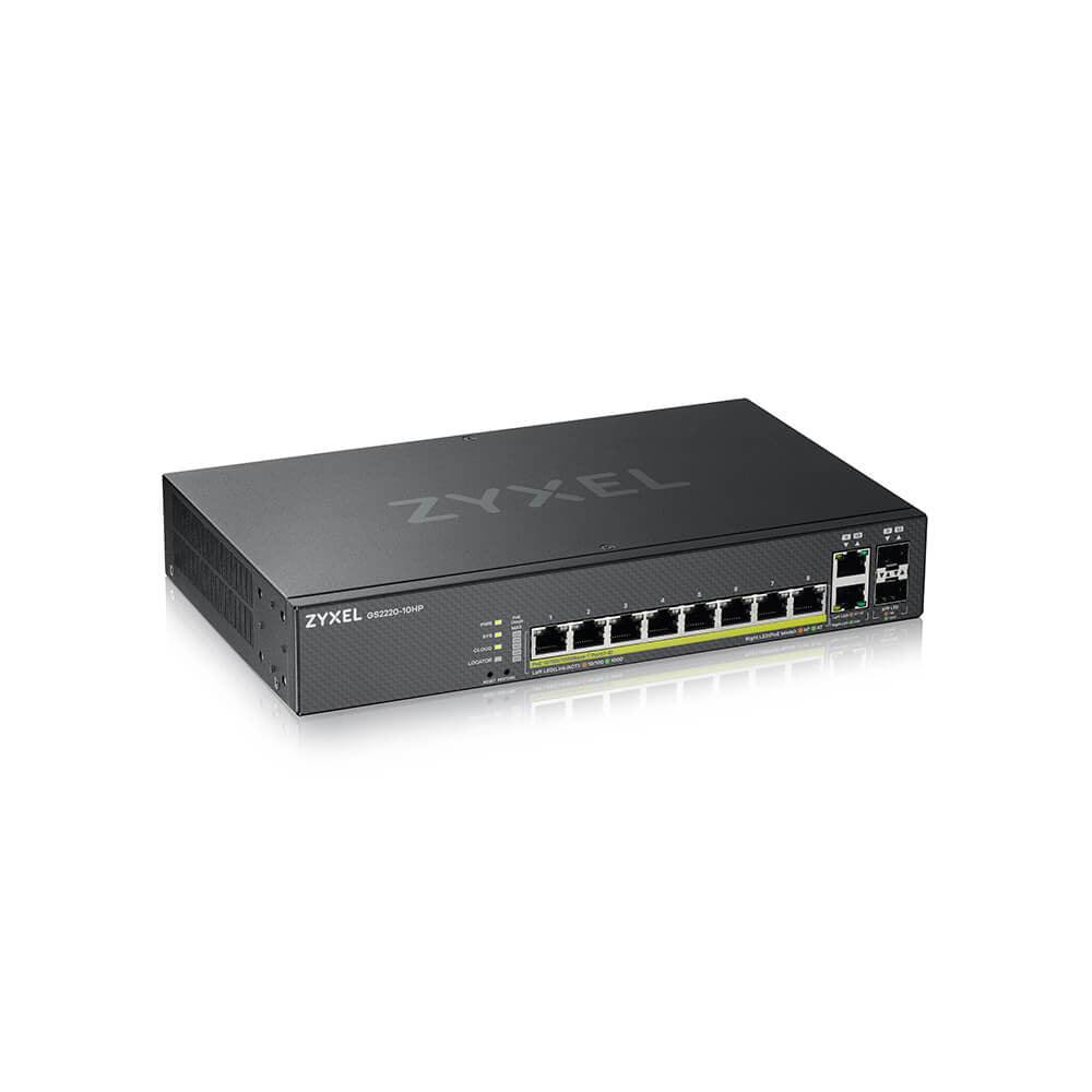 Zyxel GS2220-10HP-EU0101F Διαχειρίσιμος Λ2 Gigabit Ethernet Διακόπτης PoE