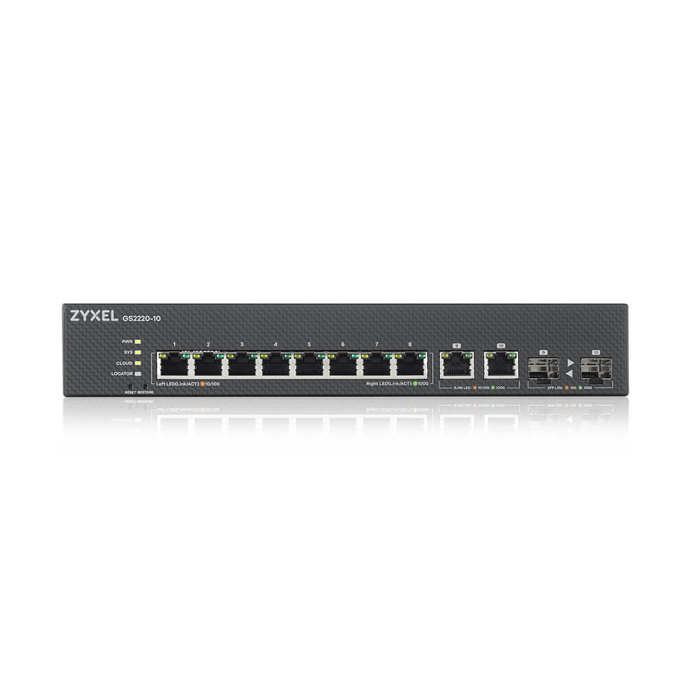 Zyxel GS2220-10-EU0101F Διαχειρίσιμος L2 Gigabit Ethernet Συσκευή