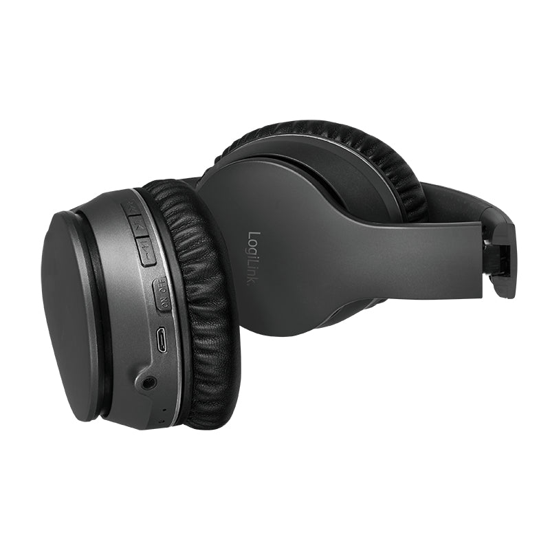 LogiLink Bluetooth Headset, Active Noise Cancelling, V5.0, schwarz