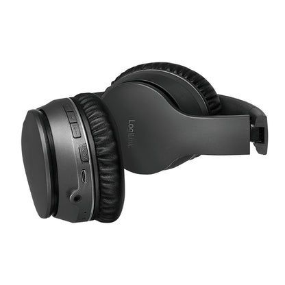 LogiLink Bluetooth Headset, Active Noise Cancelling, V5.0, schwarz