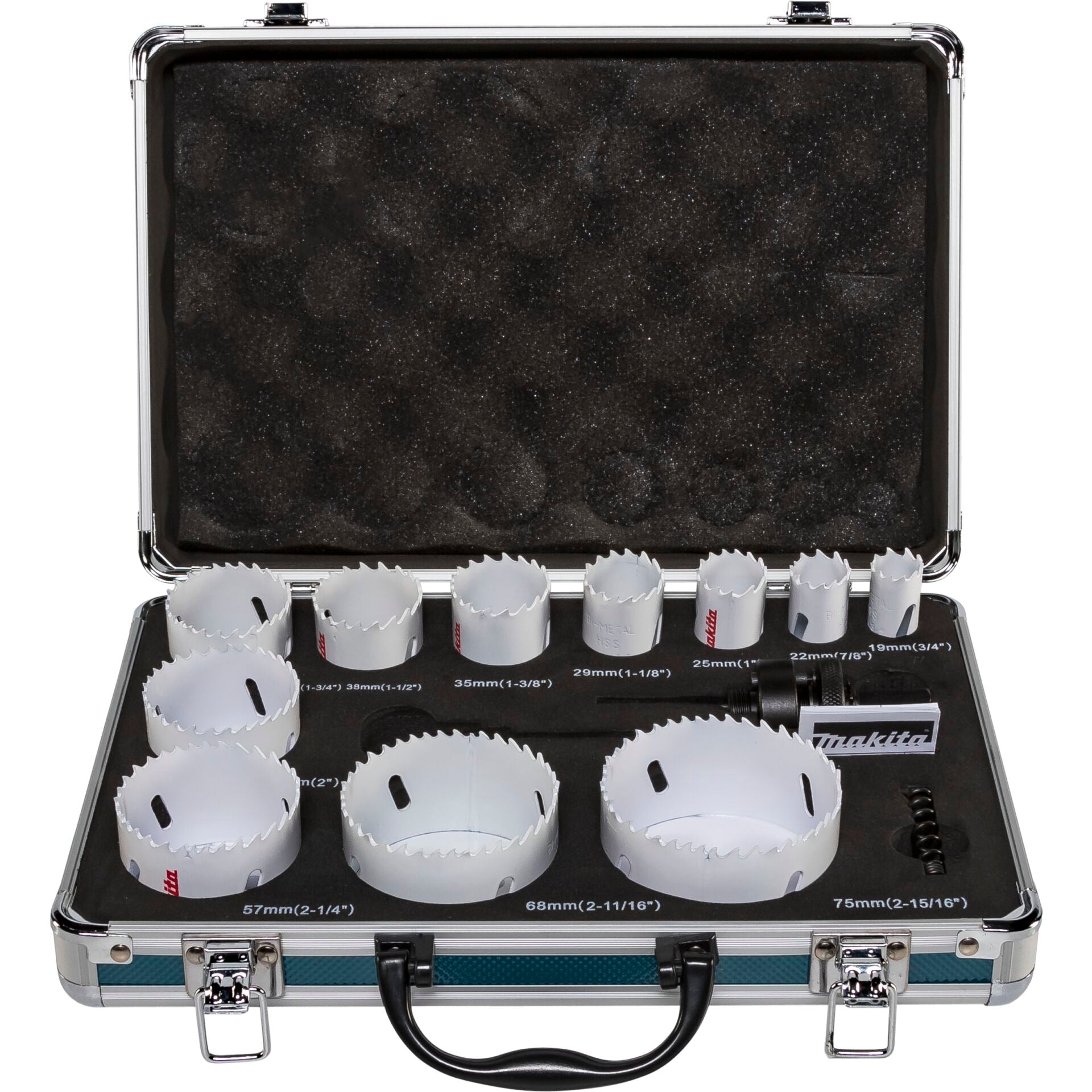 Makita D-47298 BIM Bi-Metal Hole Saw Set, 14 Pieces