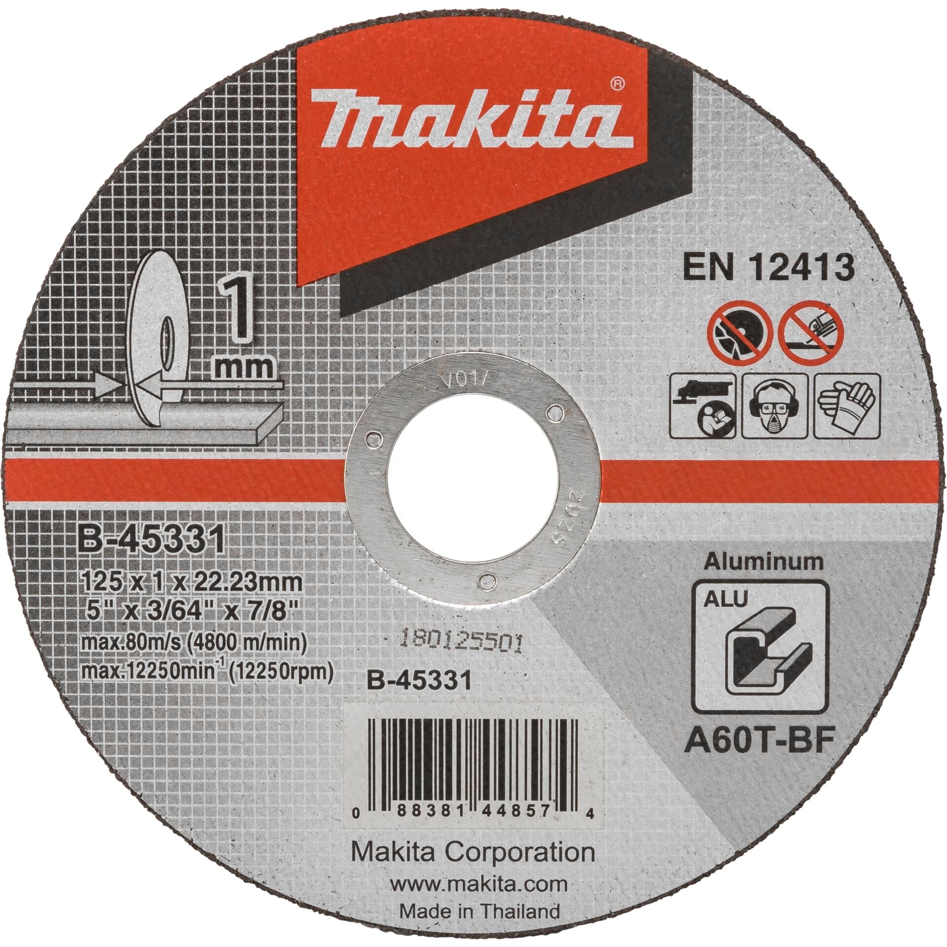 Makita B-45331 cutting disk 125x1mm Alu