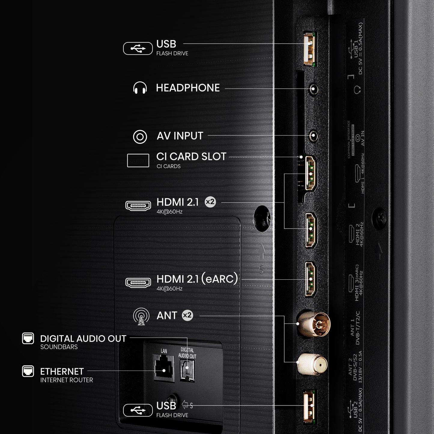 65U6NQ (164 cm (65 Zoll), schwarz/anthrazit, UltraHD/4K, Triple Tuner, Mini LED)