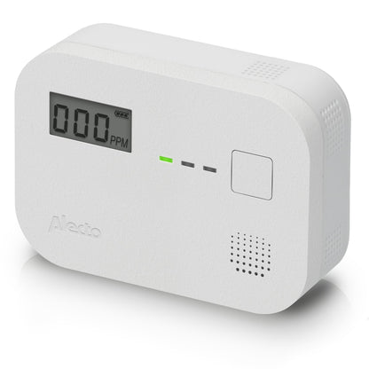 Alecto Carbon Monoxide Detector with 10-Year Sensor Lifespan and Display