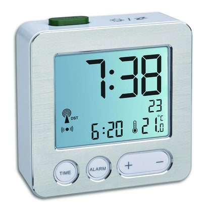 TFA 60,2545,54 RC Alarm Clock silver/white