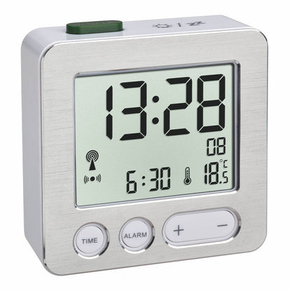 TFA 60,2545,54 RC Alarm Clock silver/white