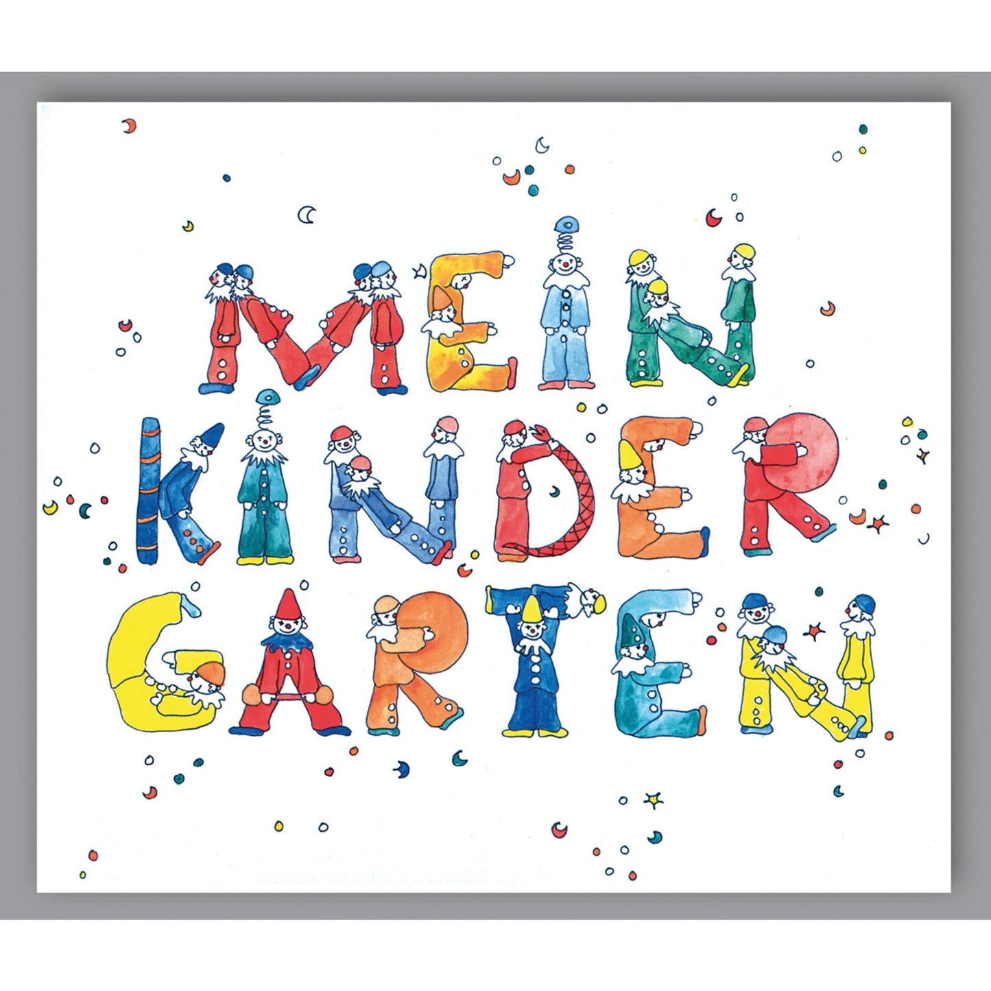 1x25 Daiber Clowns-My Kindergarten Portrait Folders for Kids