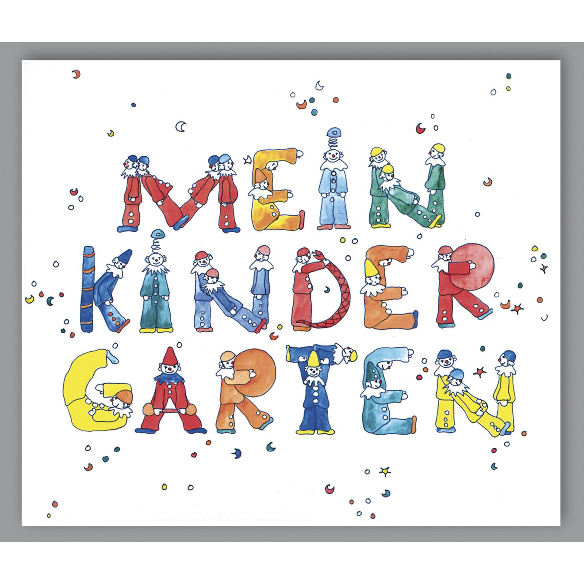 1x25 Daiber Clowns-My Kindergarten Portrait Folders for Kids
