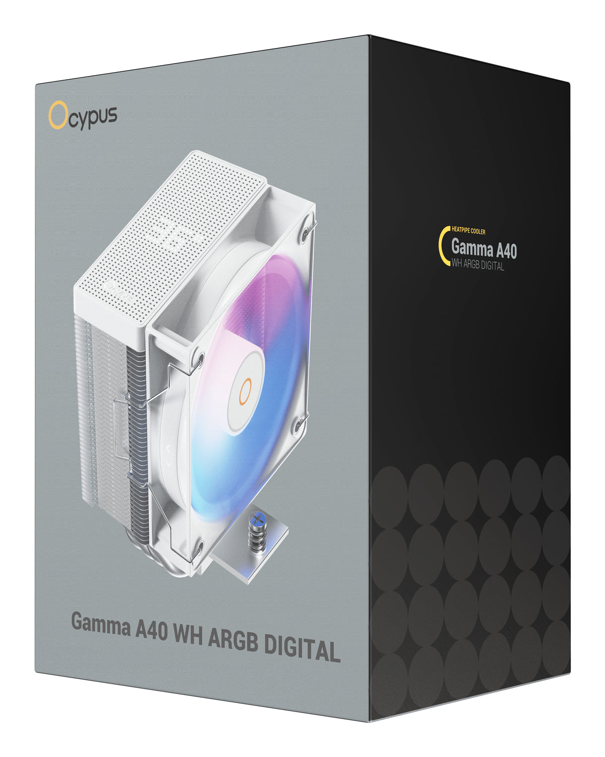 Ocypus Gamma A40 ARGB Digital (White, 100 mm)