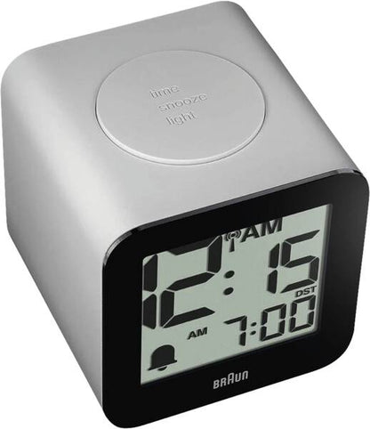 Braun BC 25 WP-DCF White Radio-Controlled Alarm Clock with Voice Output