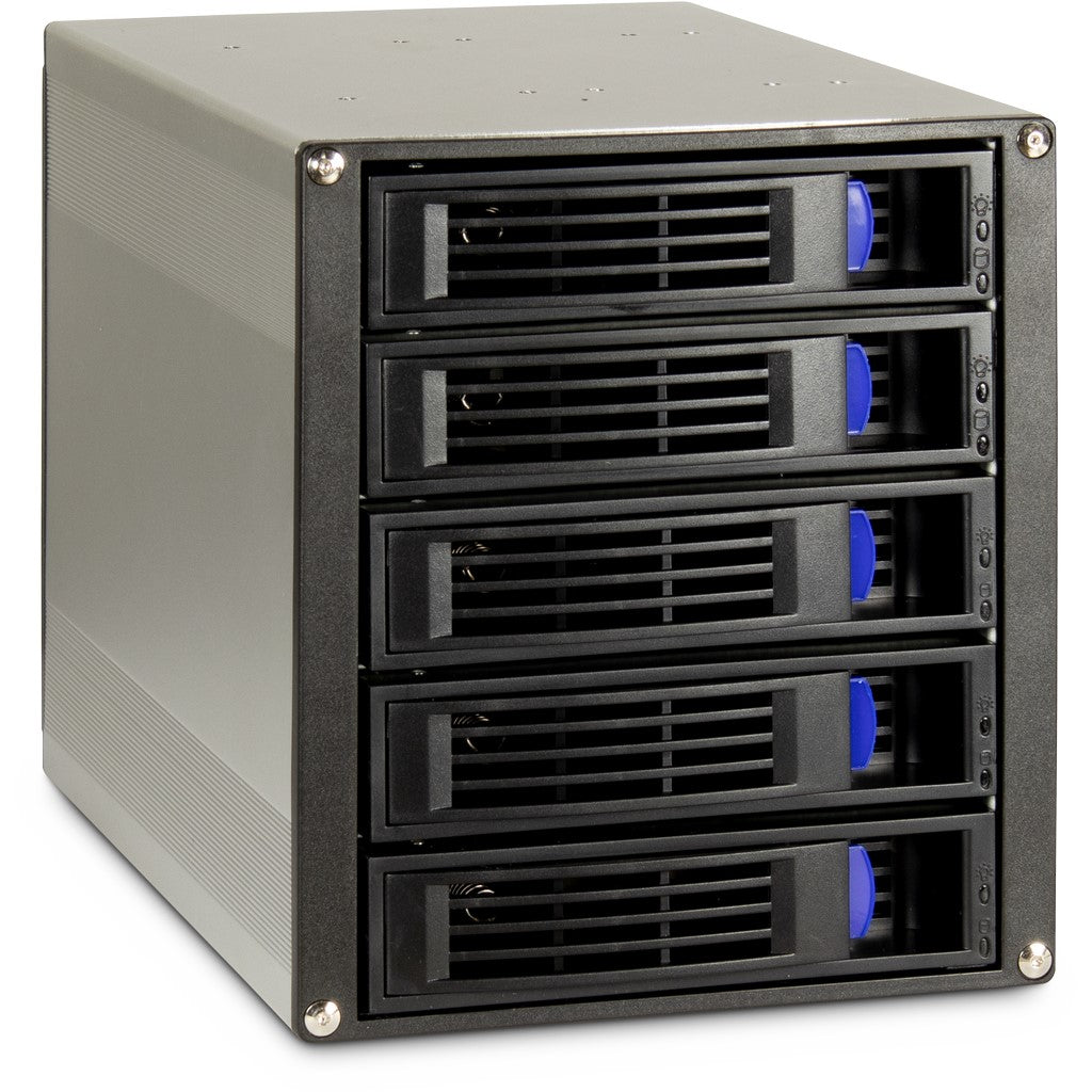 Inter-Tech ST-5255 5-Fold Removable Drive Frame for 3×5.25" Bays (Retail)