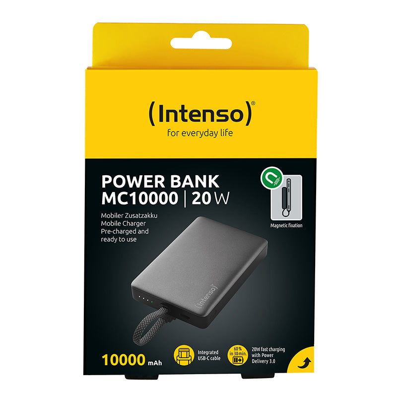 Intenso Powerbank MC10000  black 10000 mAh magnetic m. Metallring