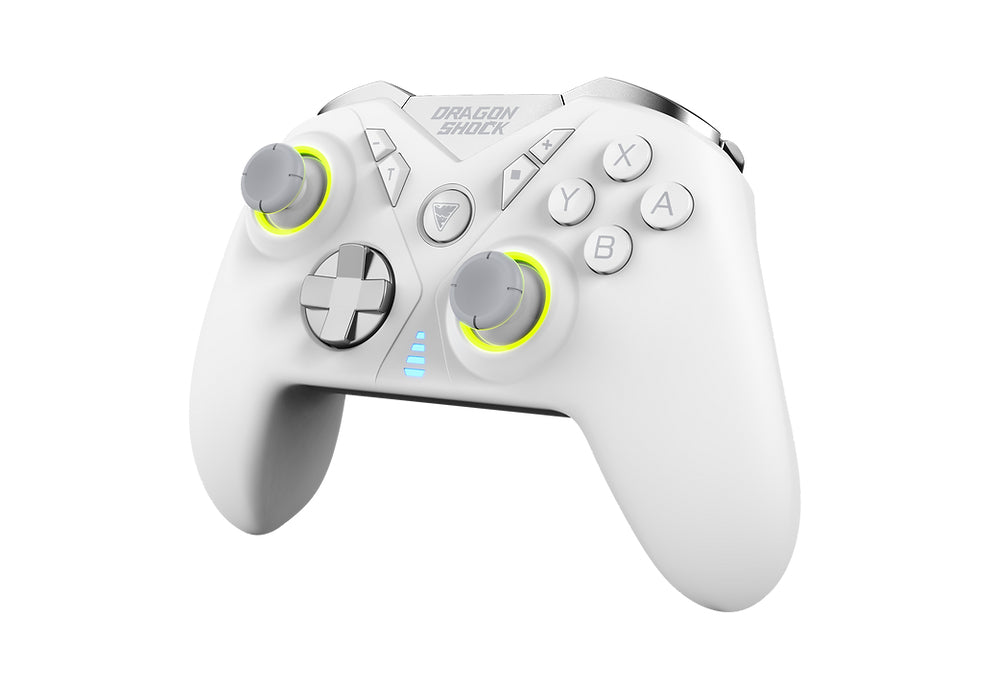 Dragonshock Nebula Pro Wireless Controller - White for Nintendo Switch