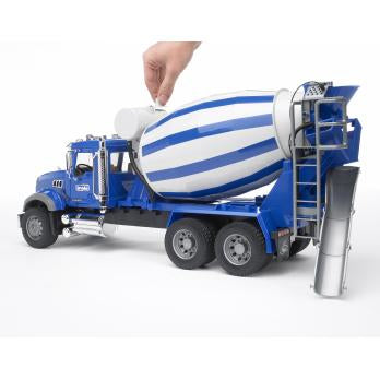 BRUDER MACK Granite Cement Mixer Truck (blue/white)