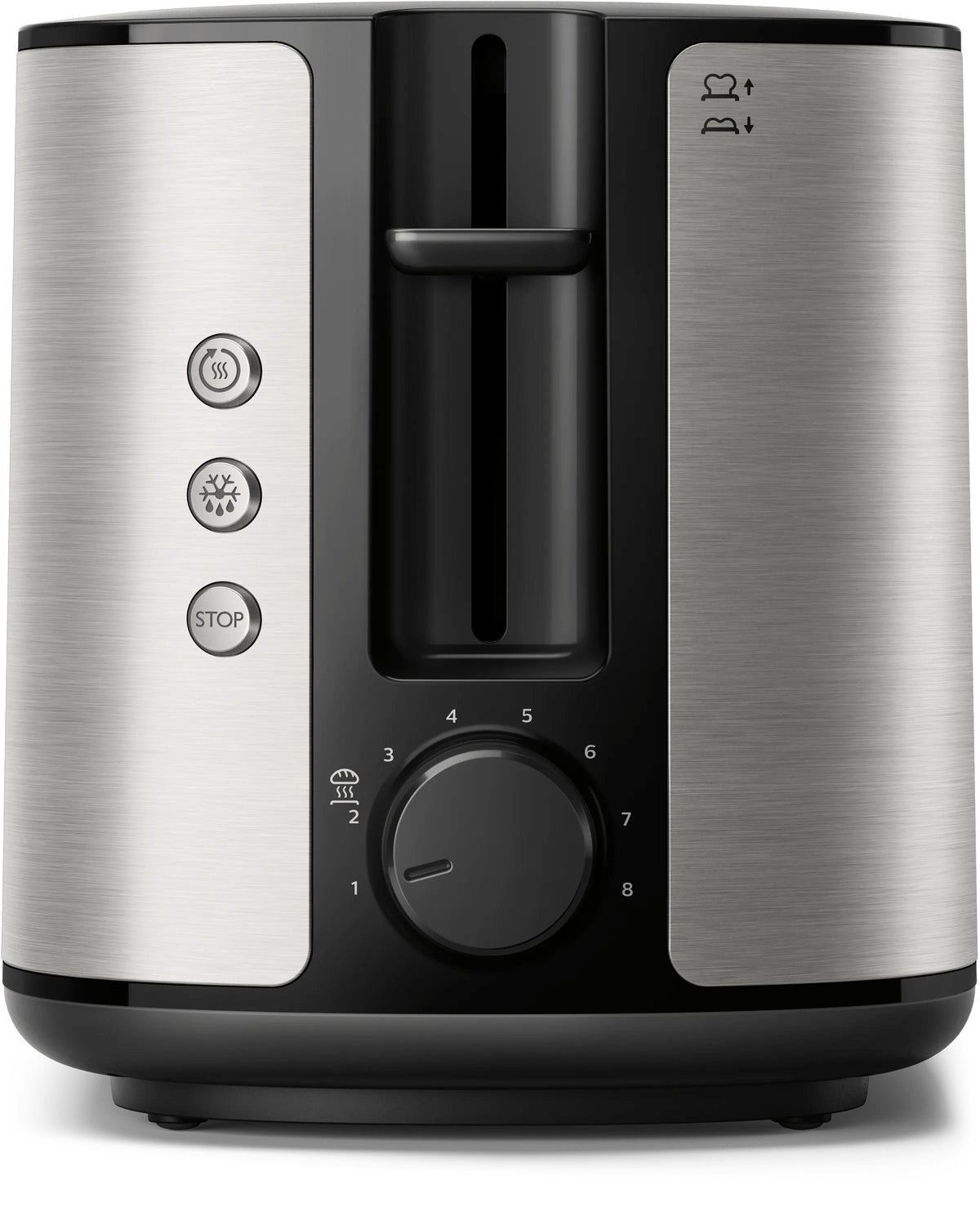 Φρυγανιέρα Philips Viva Collection HD2650/90 για 2 φέτες, 950 W, Μαύρη, Ανοξείδωτο ατσάλι