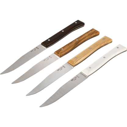 Opinel Table Knives Facette Set of 4   Mix