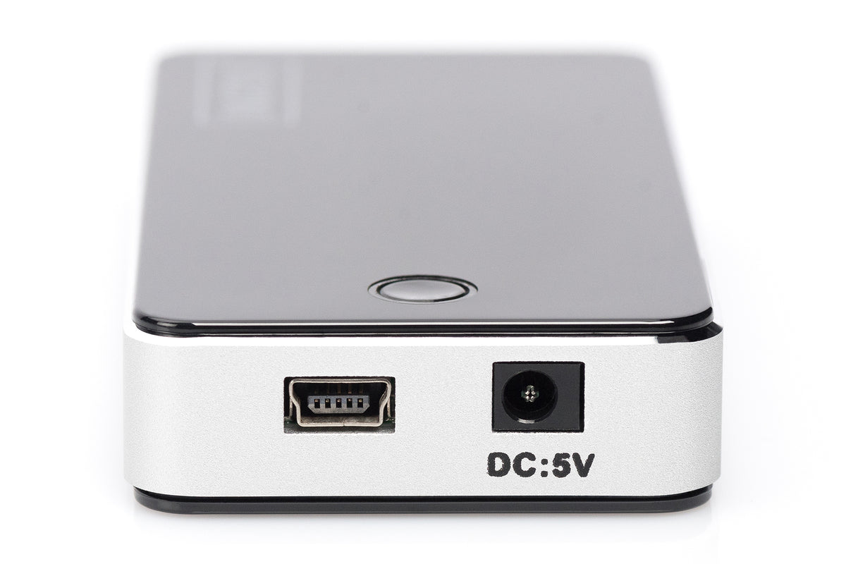 DIGITUS USB-Hub    7-Port 2.0->7xA2.0 m.Netzteil     schwarz