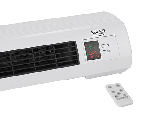 Adler AD 7714 Electric Space Heater — Indoor, Black/White, 2200 W, Fan
