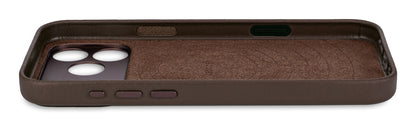 Decoded Leather Backcover for iPhone 17 Pro Max in Chocolate Brown