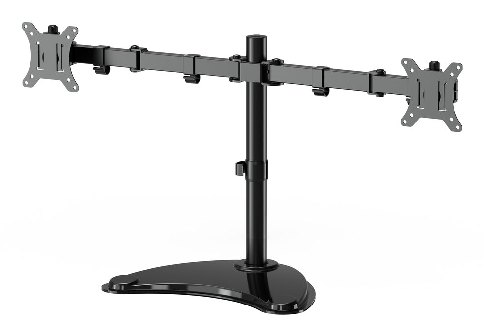 Gembird MS-D2ST-02 Monitor Desk Stand (rotate, tilt, swivel), 13"–32", black
