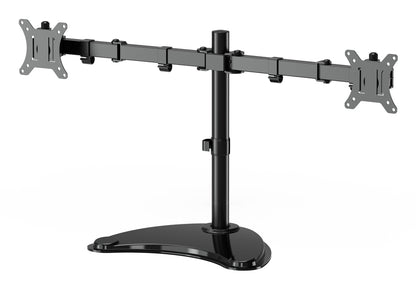 Gembird MS-D2ST-02 Monitor Desk Stand (rotate, tilt, swivel), 13"–32", black
