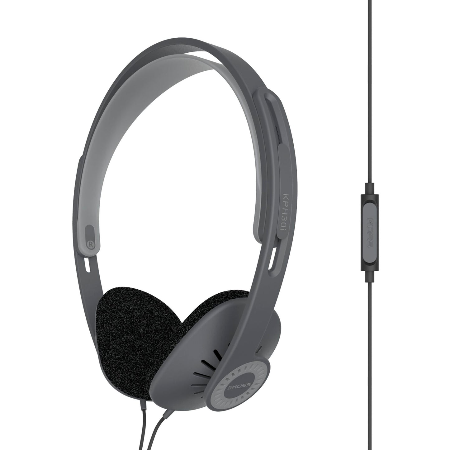 Koss KPH30iK Wired On-Ear Headphones with Inline Microphone and Foldable Design