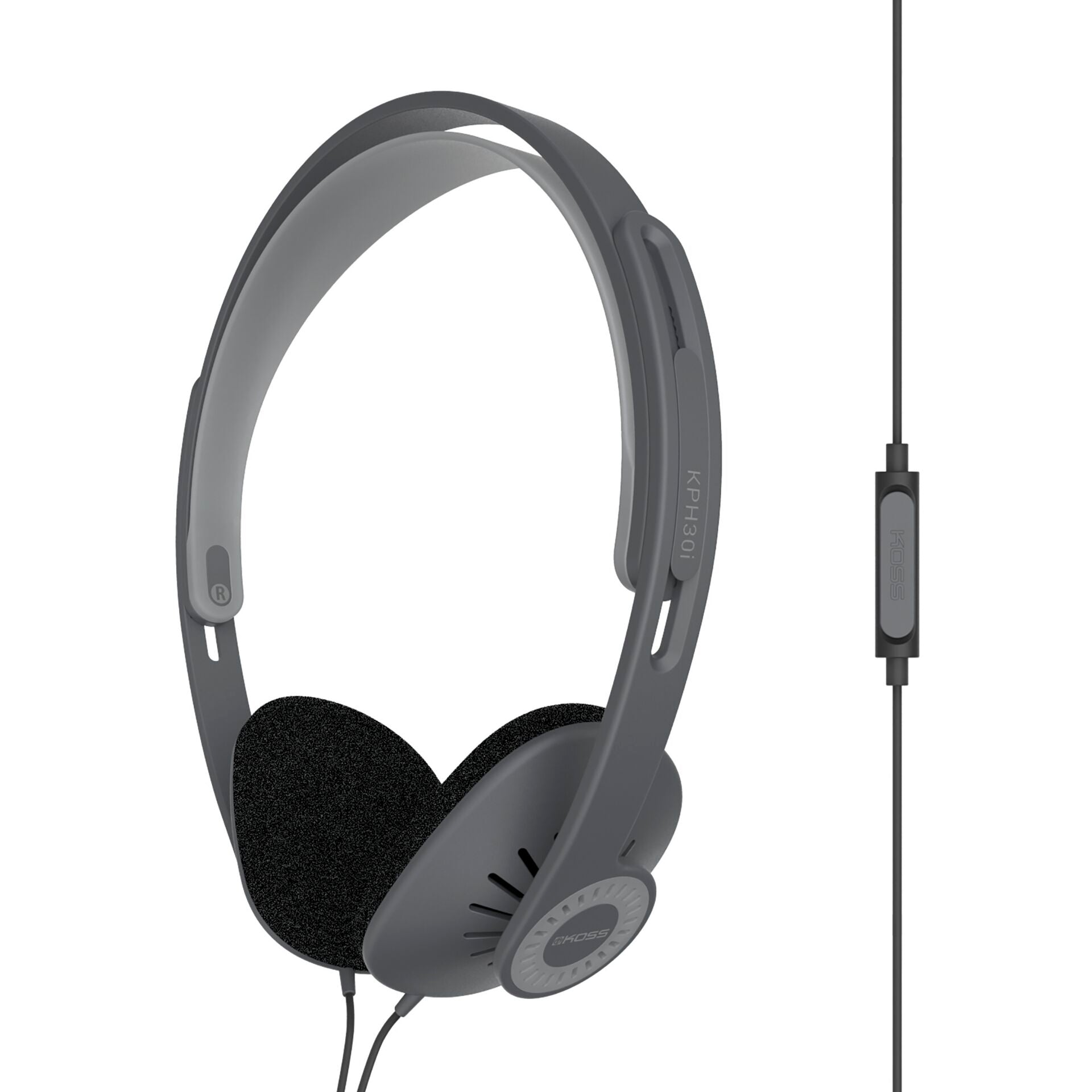 Koss KPH30iK Wired On-Ear Headphones with Inline Microphone and Foldable Design