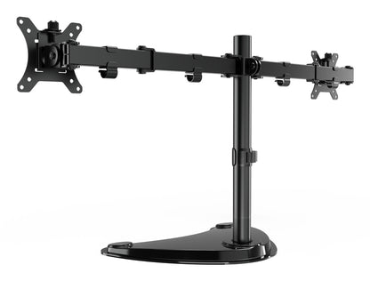Gembird MS-D2ST-02 Monitor Desk Stand (rotate, tilt, swivel), 13"–32", black