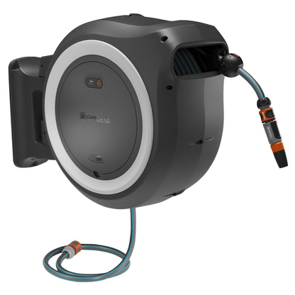 Gardena Battery-Powered Wall-Mounted Hose Box PowerRoll XXL 18V with 40 m Hose