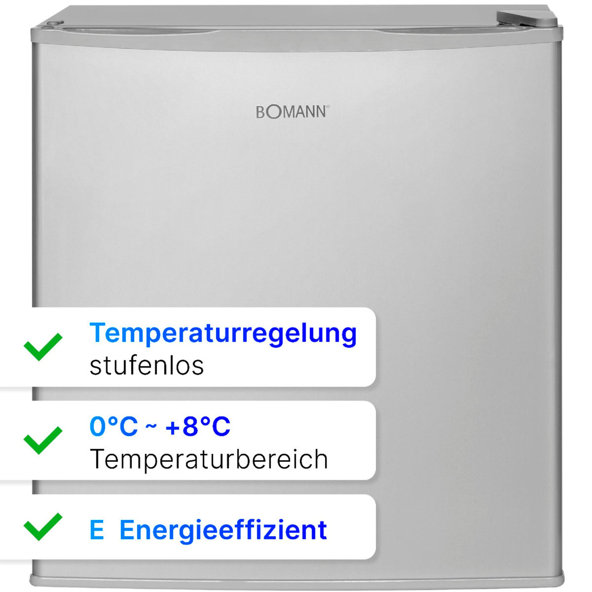 Bomann KB 7346 stainless steel-look Cooler
