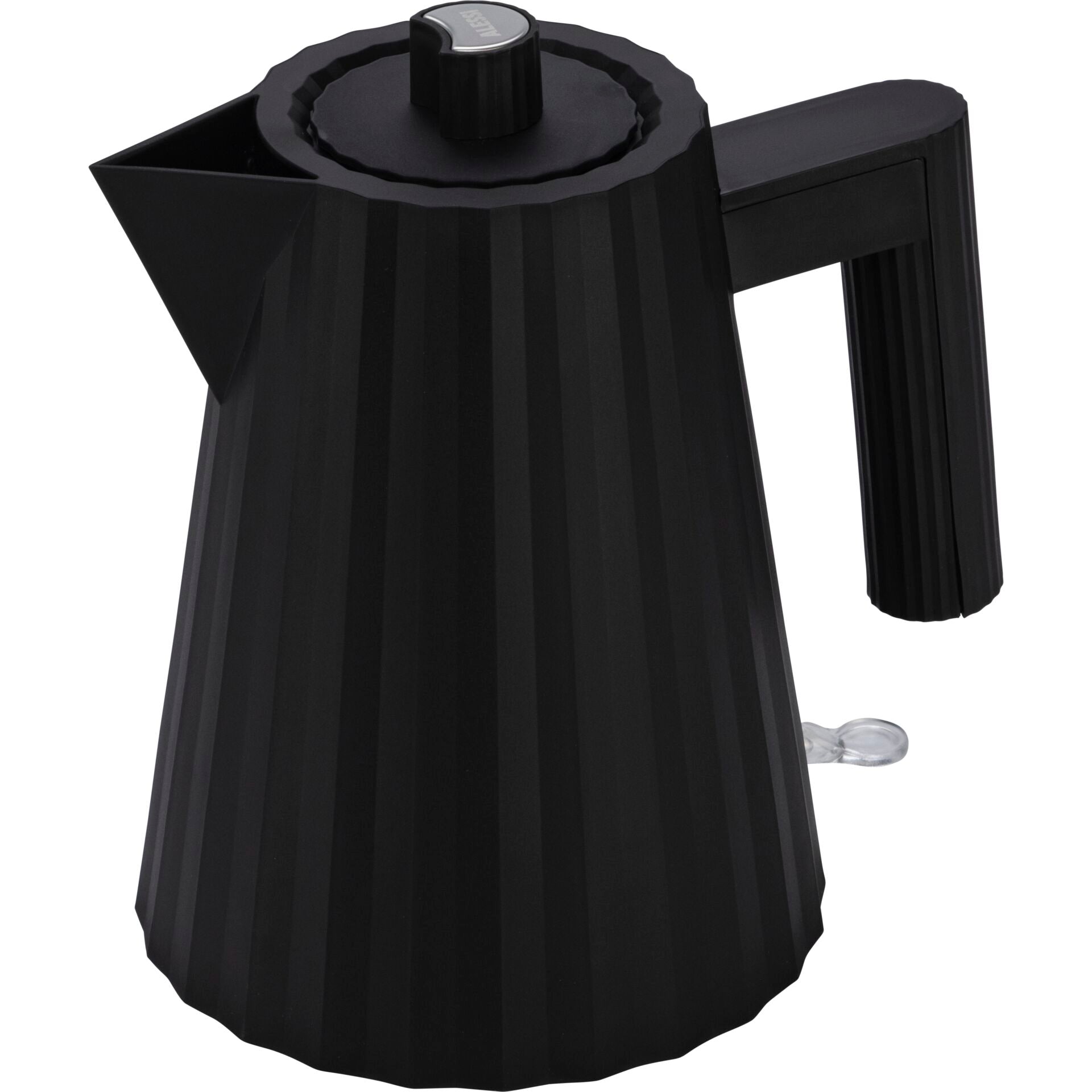 Alessi Plissé Small Black Water Kettle