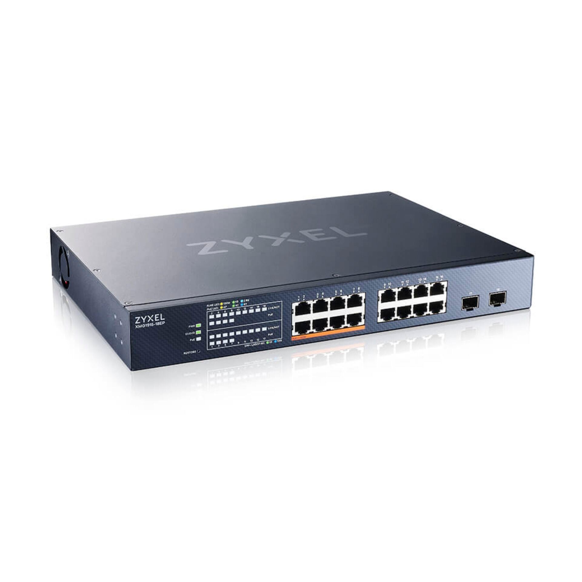 Zyxel XMG1915-18EP 16-Port 2.5GbE, 2 SFP+, 8x PoE++ Smart Switch