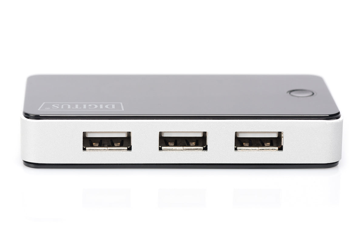DIGITUS USB-Hub    7-Port 2.0->7xA2.0 m.Netzteil     schwarz