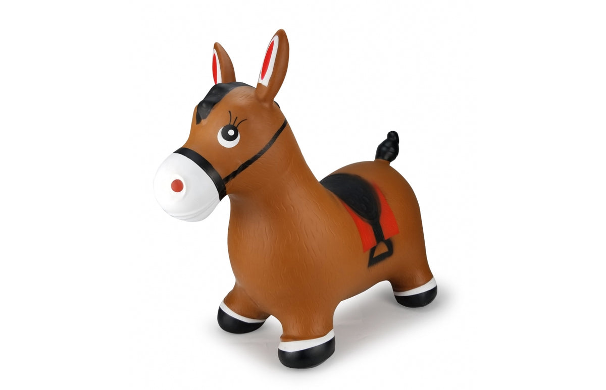 Jamara Hüpftier Horse, Brown, with Pump, 1+