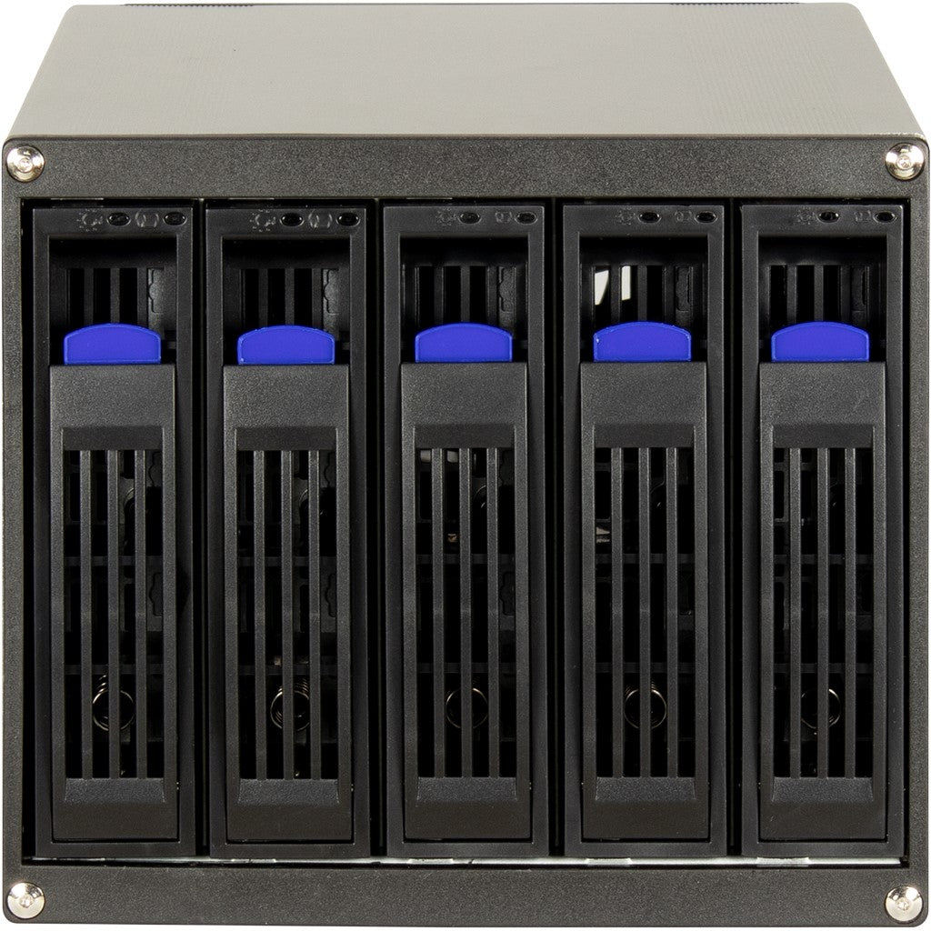 Inter-Tech ST-5255 5-Fold Removable Drive Frame for 3×5.25" Bays (Retail)