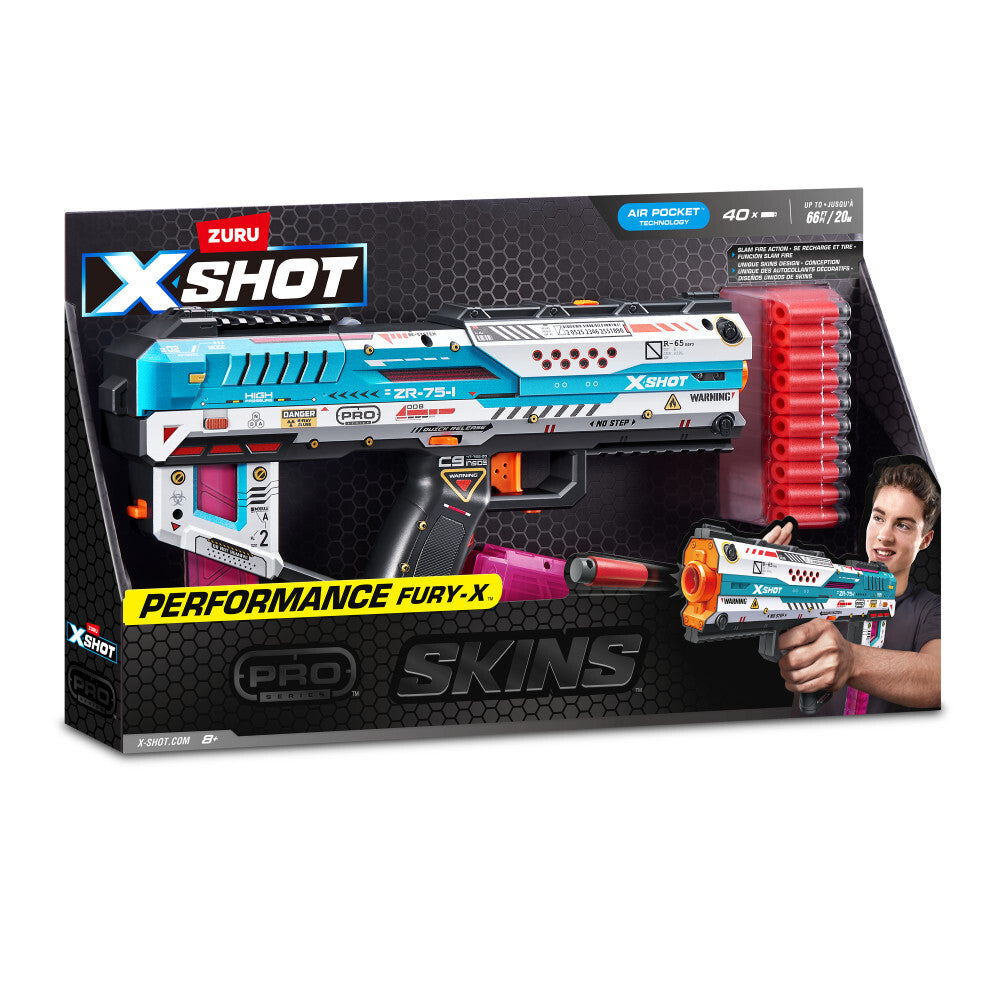 ZURU XSHOT Skins Fury-X (inkl. 40 Half-Darts)