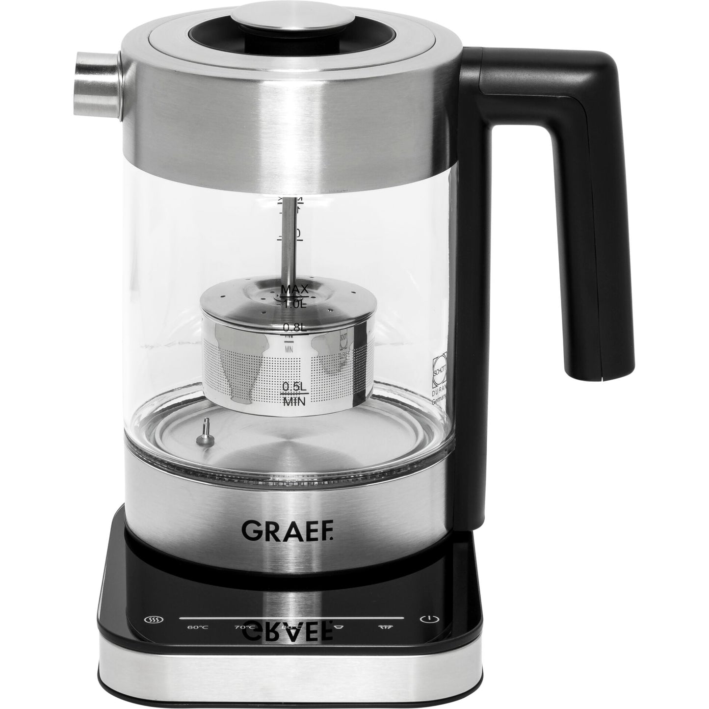 Graef WK 350 Transparent and Steel Electric Water Kettle