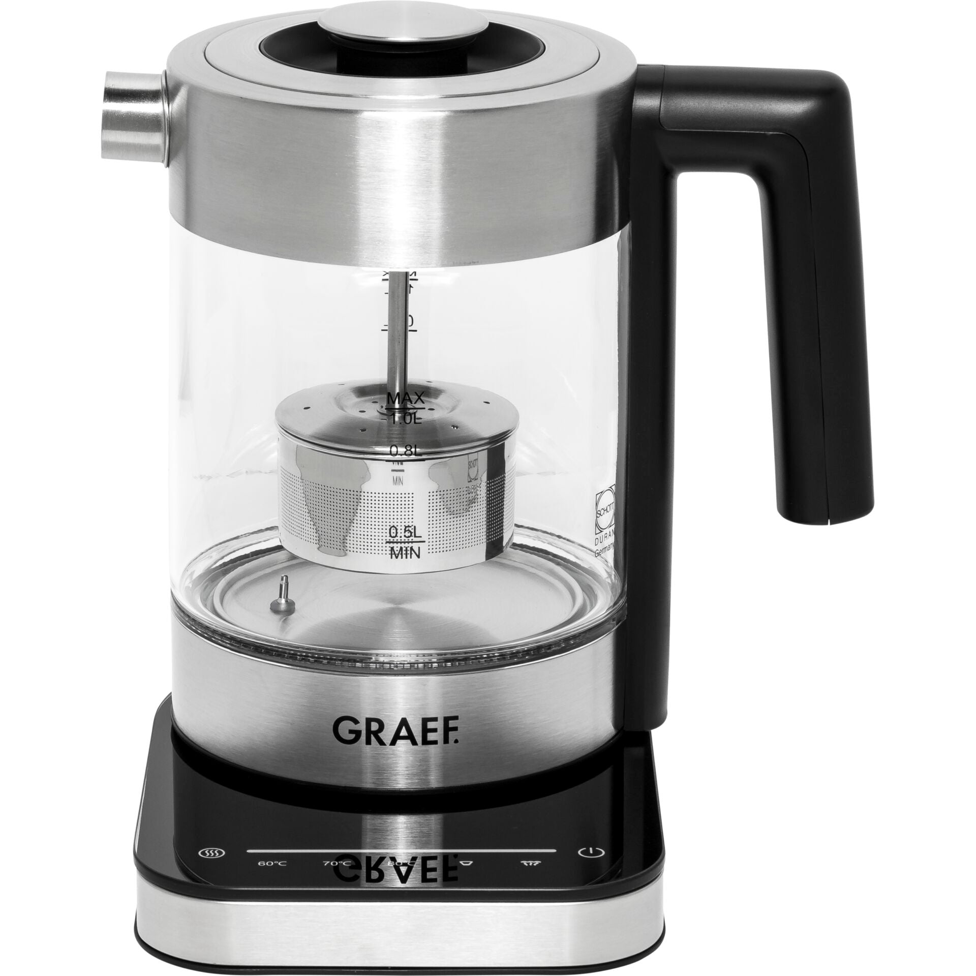 Graef WK 350 Transparent and Steel Electric Water Kettle