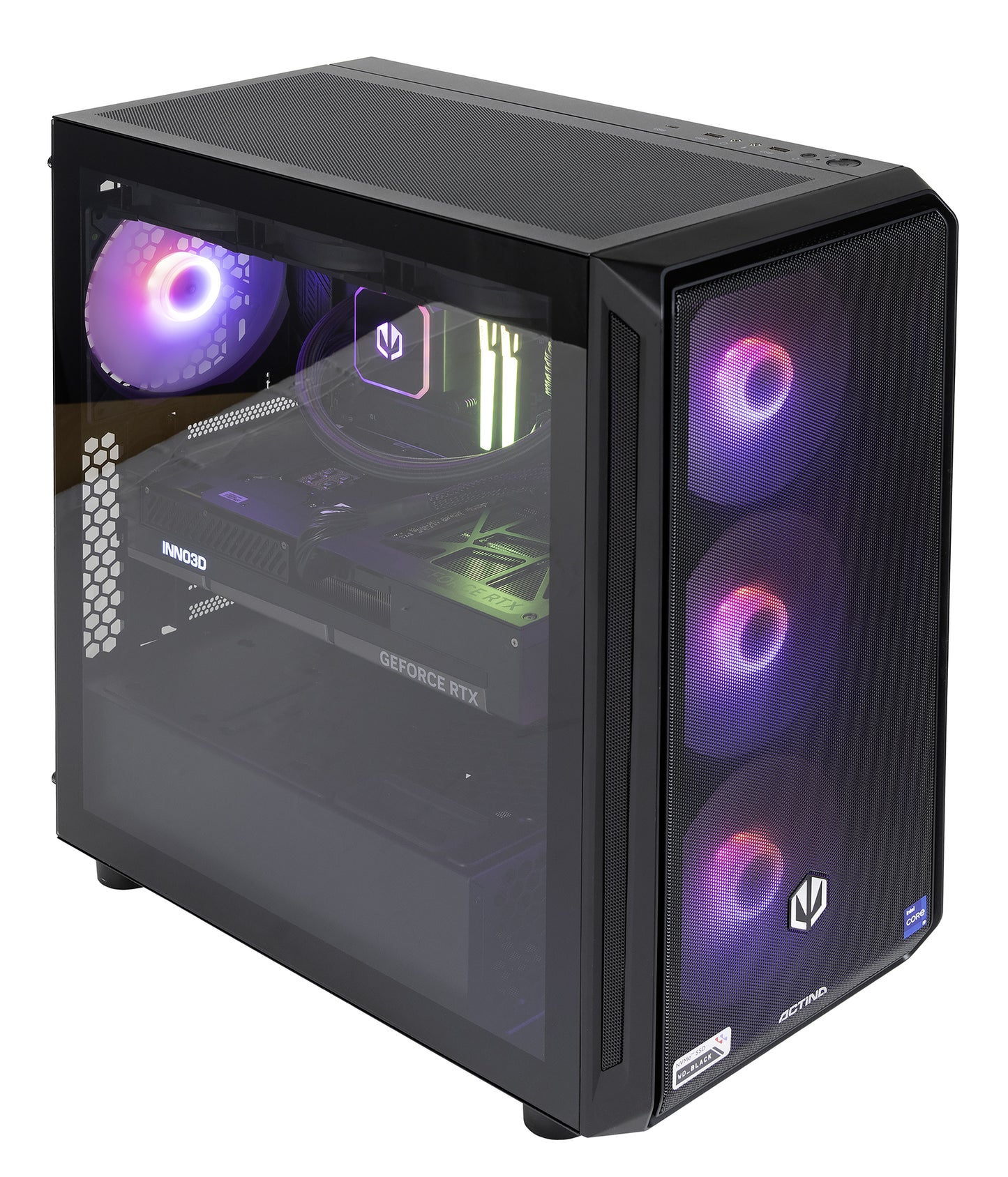 Actina 5901443411888 PC AMD Ryzen™ 7 7800X3D 32 GB DDR5-SDRAM 2 TB SSD NVIDIA GeForce RTX 5080 Midi Tower Black